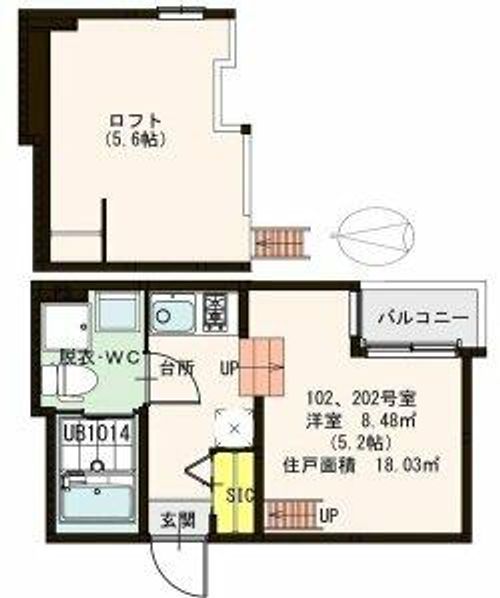 OBED ESTATE hanaten202の間取り