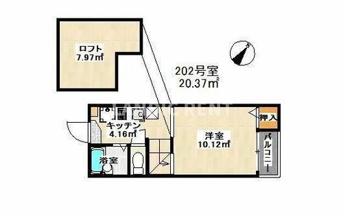 ルーブル平尾の間取り