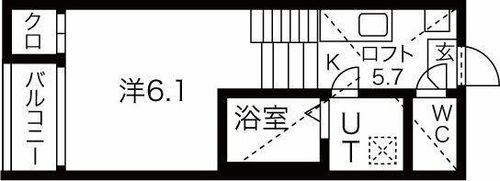 アジュール鶴舞101の間取り