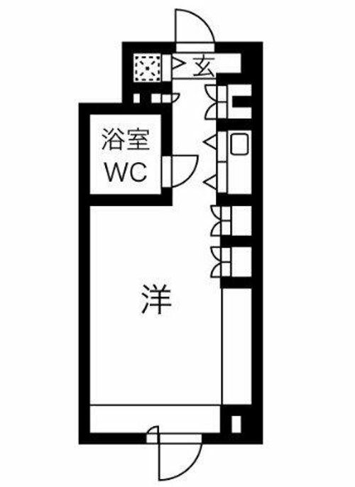 アルファコンフォート大手前405の間取り