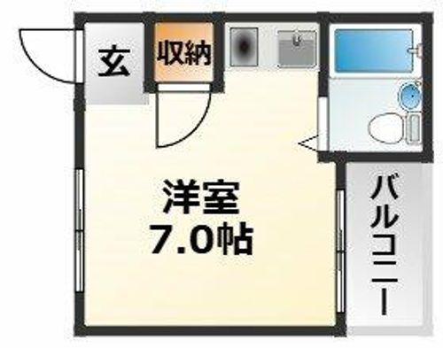 大阪府大阪市東淀川区下新庄6丁目(マンション)の賃貸物件の間取り