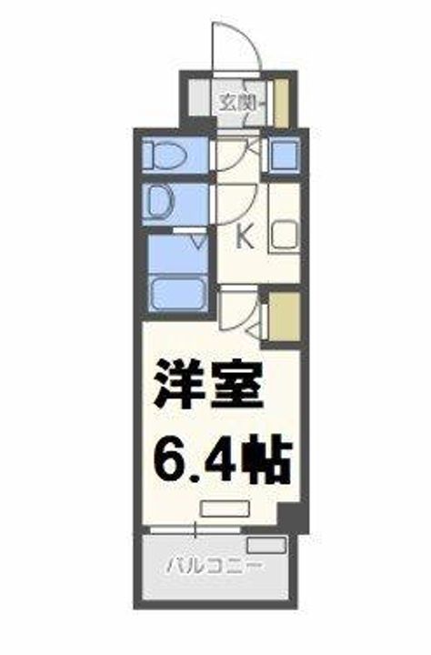 プレサンス谷町リーベの間取り