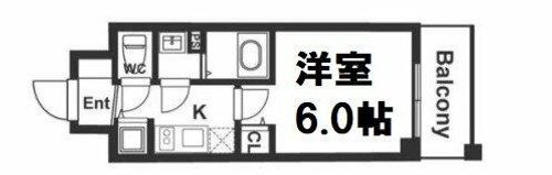 メインステージ京町堀の間取り