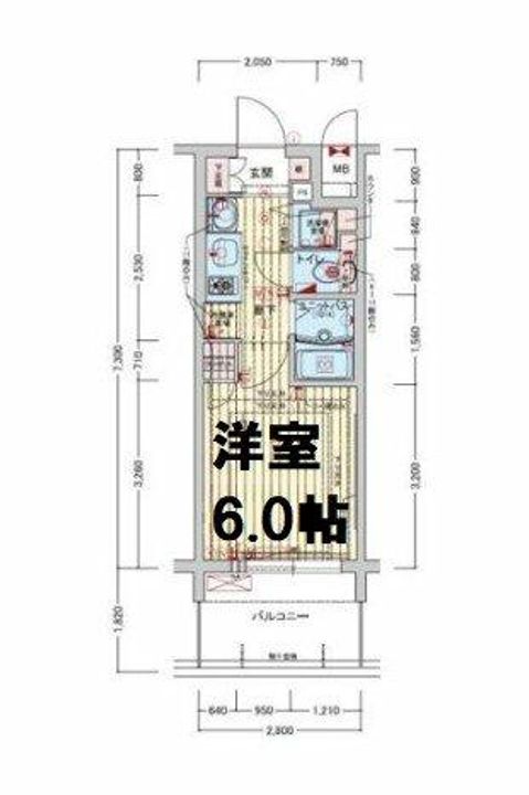 プレサンス難波元町の間取り