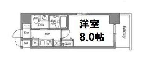 ISM谷町六丁目303の間取り