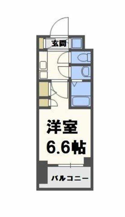 スワンズ谷町セントシティの間取り