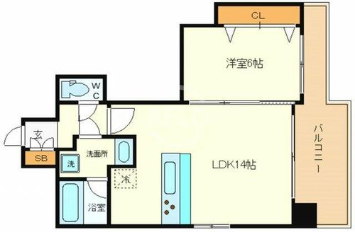 SK FUKUSHIMA GARDEN SUITEの間取り