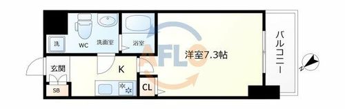 ヴェッセル西九条の間取り
