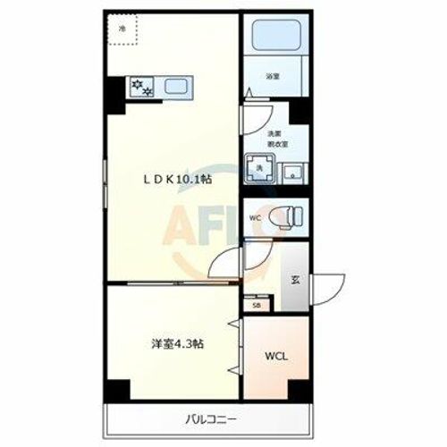 ソリティア鶴見橋の間取り