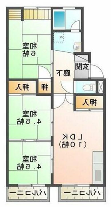 桃山台ハイツの間取り