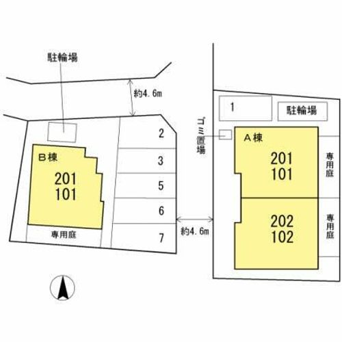 Le ciel Mizusaki B棟の地図