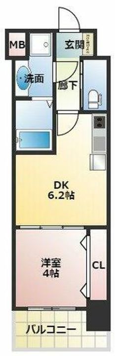 Alivis北梅田405の間取り
