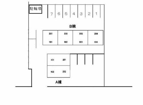 サンハイツ広久手Bの地図