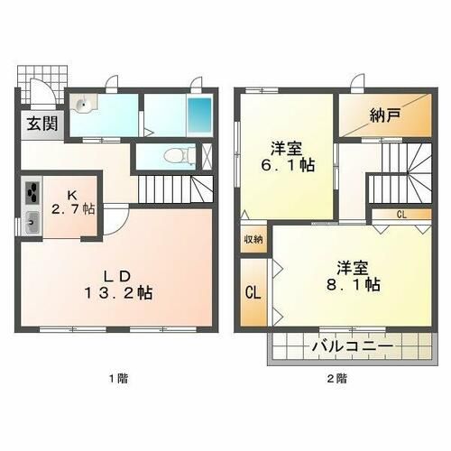 パルモ赤羽B棟の間取り