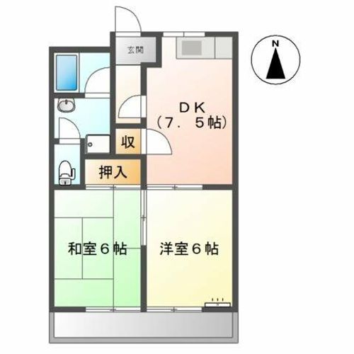 リバティハイツの間取り