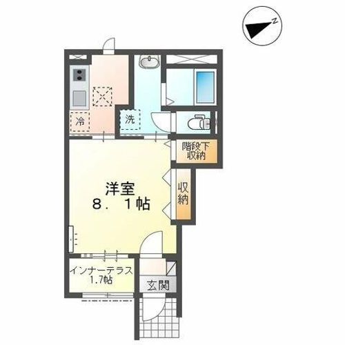 レインボーシティS V101の間取り
