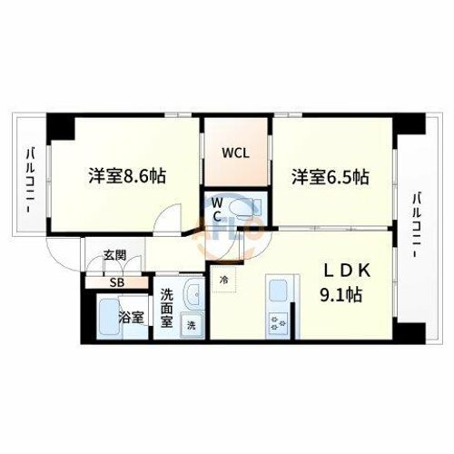 シャンテミキの間取り