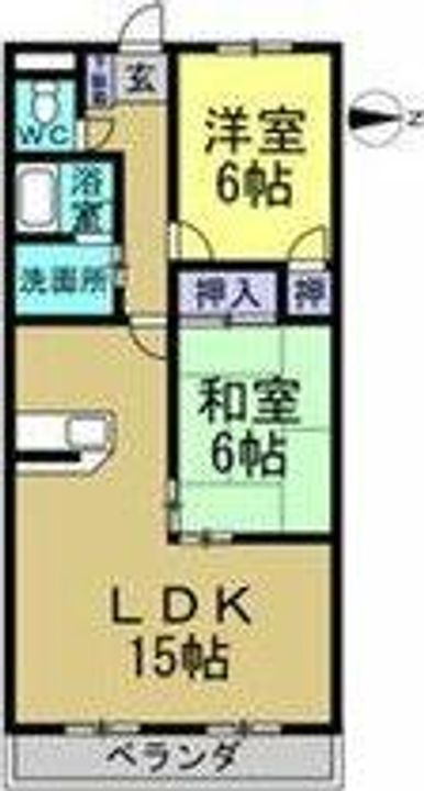 キャッスルグランデ201の間取り