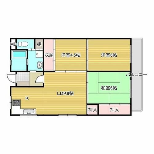 久富マンションの間取り