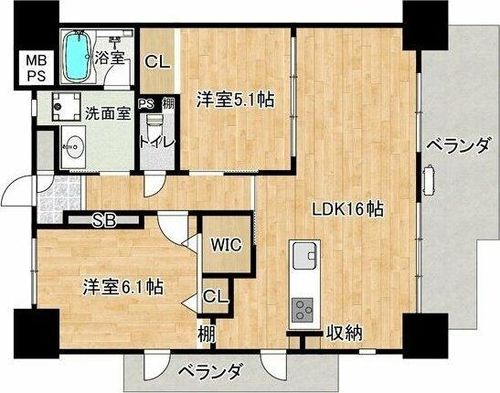 ラクラーレ大曽根の間取り