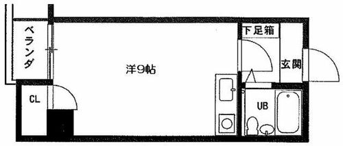 北堀江レジデンス208の間取り