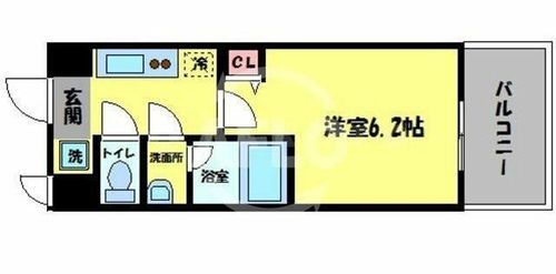 スプランディッド難波Ⅱの間取り