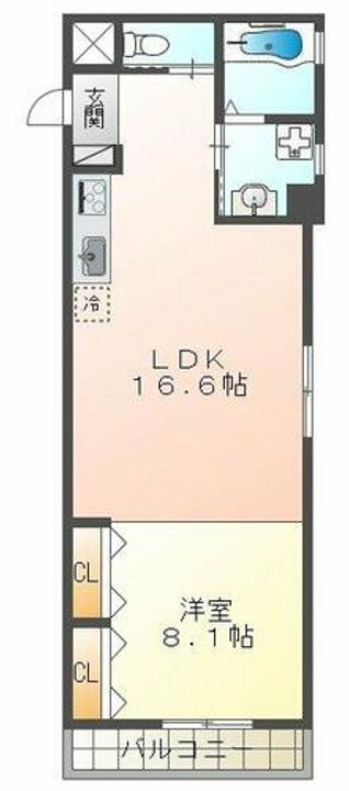 リアン名谷の間取り