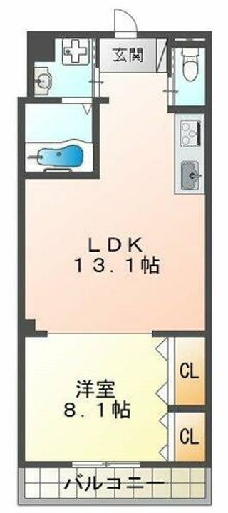 リアン名谷の間取り