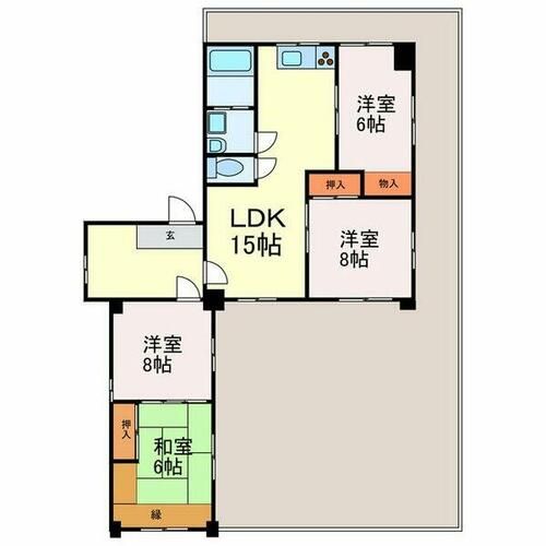 CASA NOAH 鶴舞公園Iの間取り