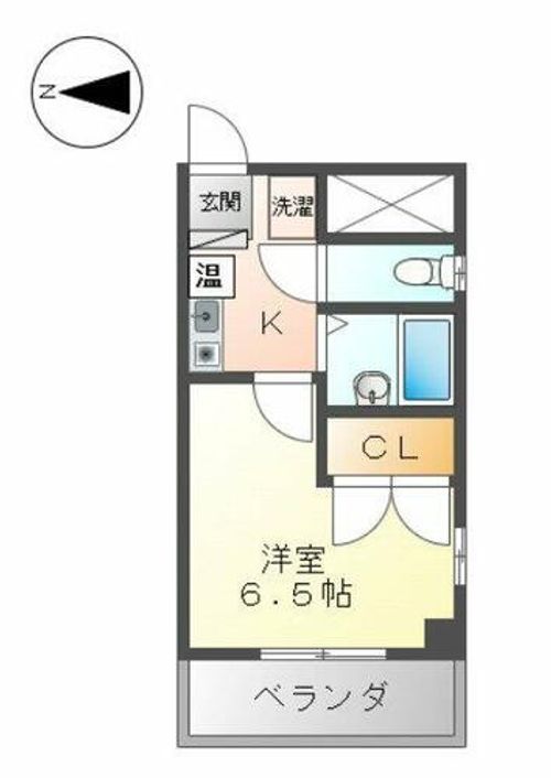 エクセレンス鳩岡805の間取り