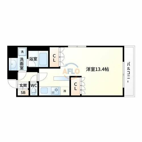 アパートメンツ江坂の間取り
