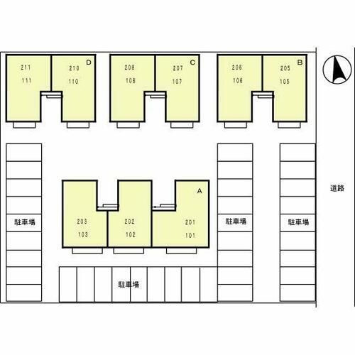 アンソレイユ Dの地図
