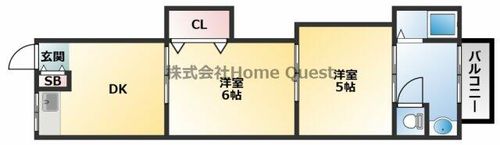 HY宝持マンションの間取り