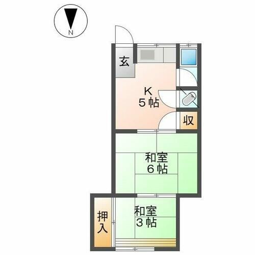 愛知県名古屋市西区稲生町5丁目(一戸建)の賃貸物件2の間取り