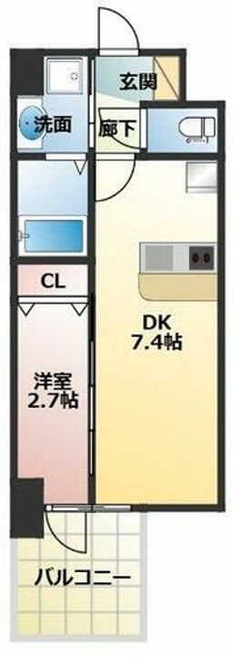セレニテ日本橋エクラの間取り