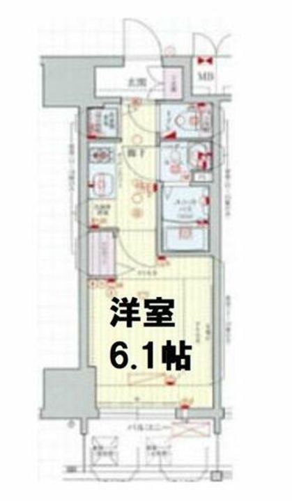プレサンス北堀江の間取り