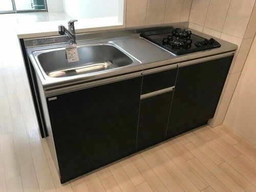 福岡県久留米市本町(マンション)の賃貸物件のキッチン