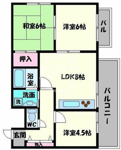 K2アヴェニューの間取り