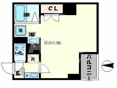 みおつくし東なんばの間取り