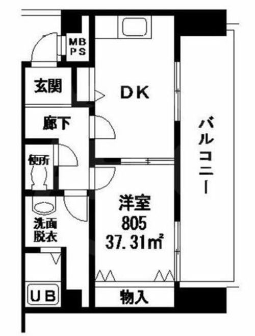 ∞中之島アンフィニの間取り