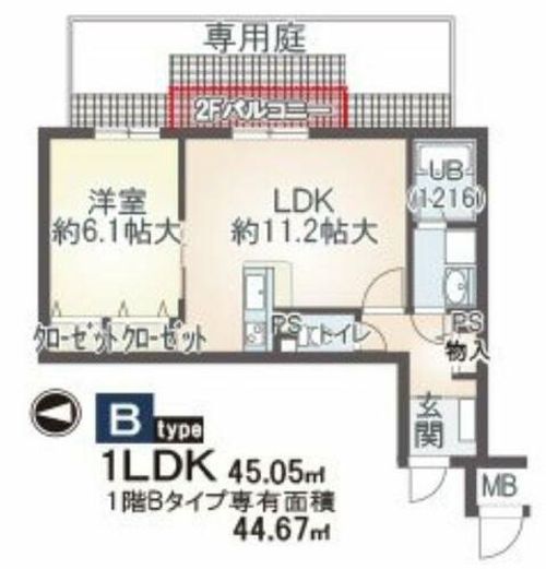 アビタシオン巽の間取り