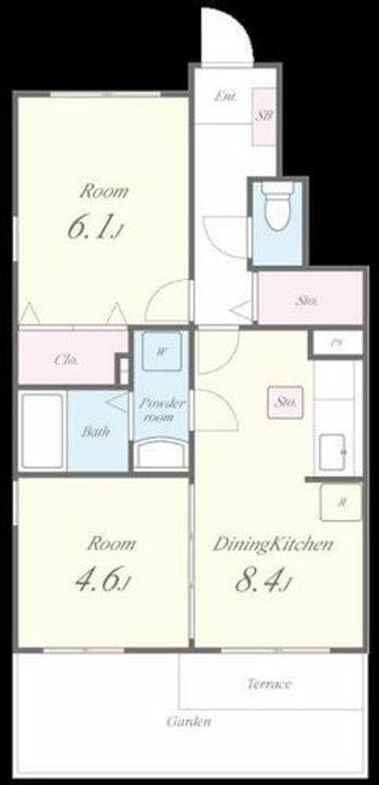 福岡県久留米市城島町大依(アパート)の賃貸物件の間取り