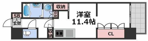 コンフォリア北堀江一丁目の間取り