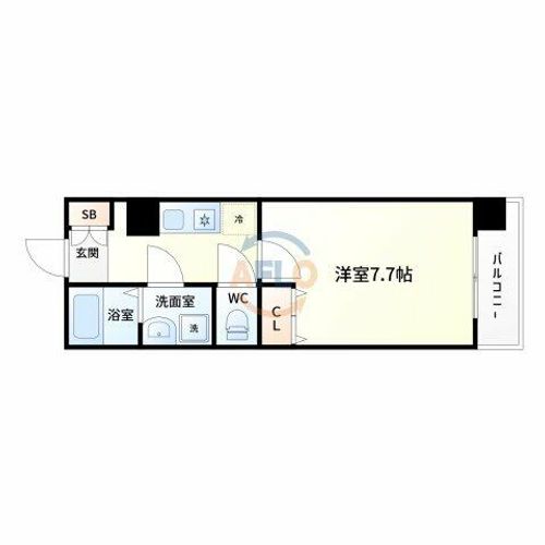 パセオ十三東の間取り