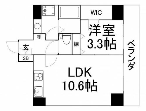 ODESSA西天満の間取り