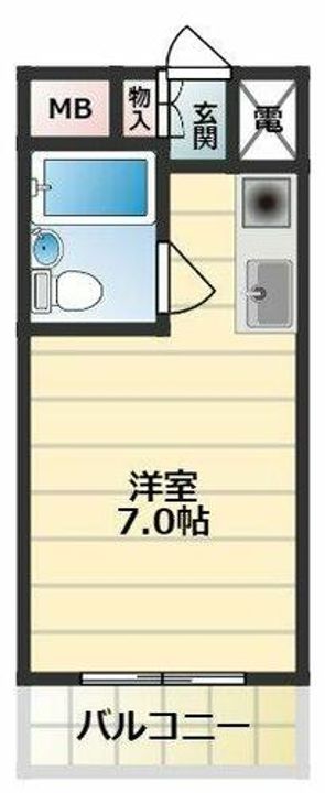 フェルティ・シャトー守口503の間取り