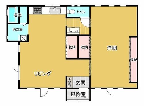 北海道登別市桜木町1丁目(一戸建)の賃貸物件の間取り