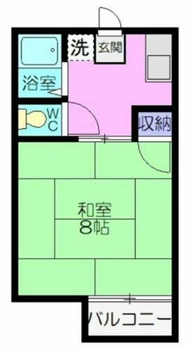 エレガンスハイツ金子201の間取り