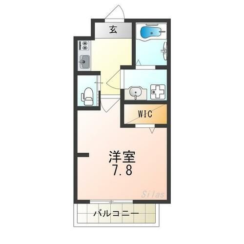 大阪府堺市西区鳳北町8丁(マンション)の賃貸物件の間取り