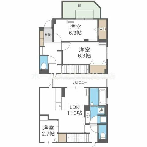 トリシアコートあべのTSの間取り